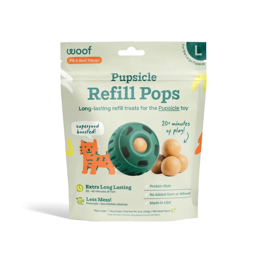 Woof Pet - Pupsicle Pops Large / Beef and PB