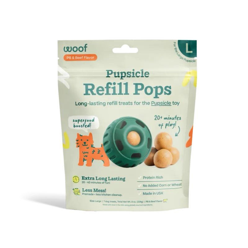 Woof Pet - Pupsicle Pops Large / Beef and PB