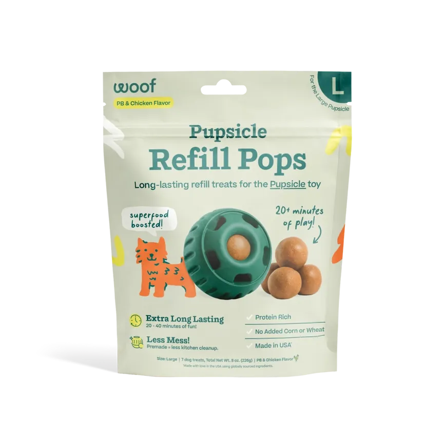 Woof Pet - Pupsicle Pops Large / Chicken and PB