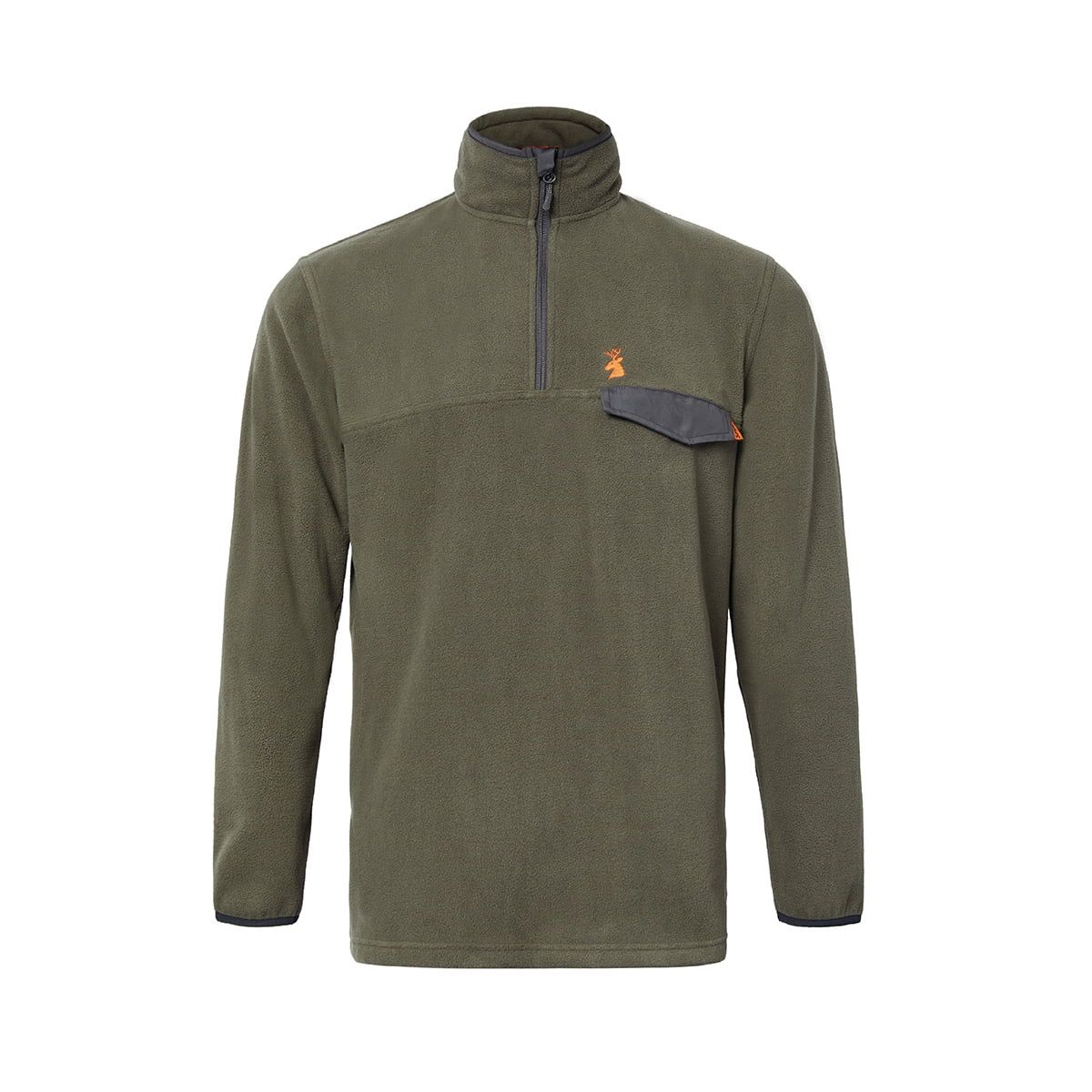 Basecamp Fleece Jumper Performance -Olive -Mens