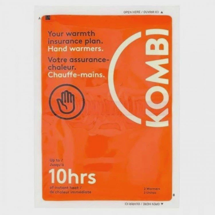 Kombi Single Use Hand Warmers - 1 Pack
