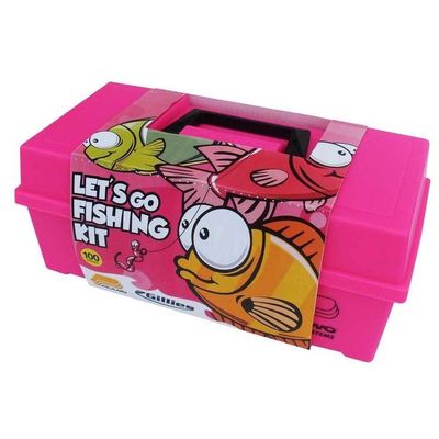 Kids Lets Go Fishing Kit Pink