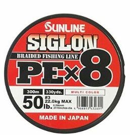 Sunline Siglon PEx8 Multicolour Braid 50lb 300m