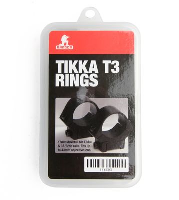 Ranger Rings Tikka T3 30mm Medium Black