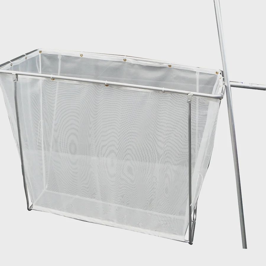 Nacsan White Bait Folding Scoop Set Net &amp; Handle White