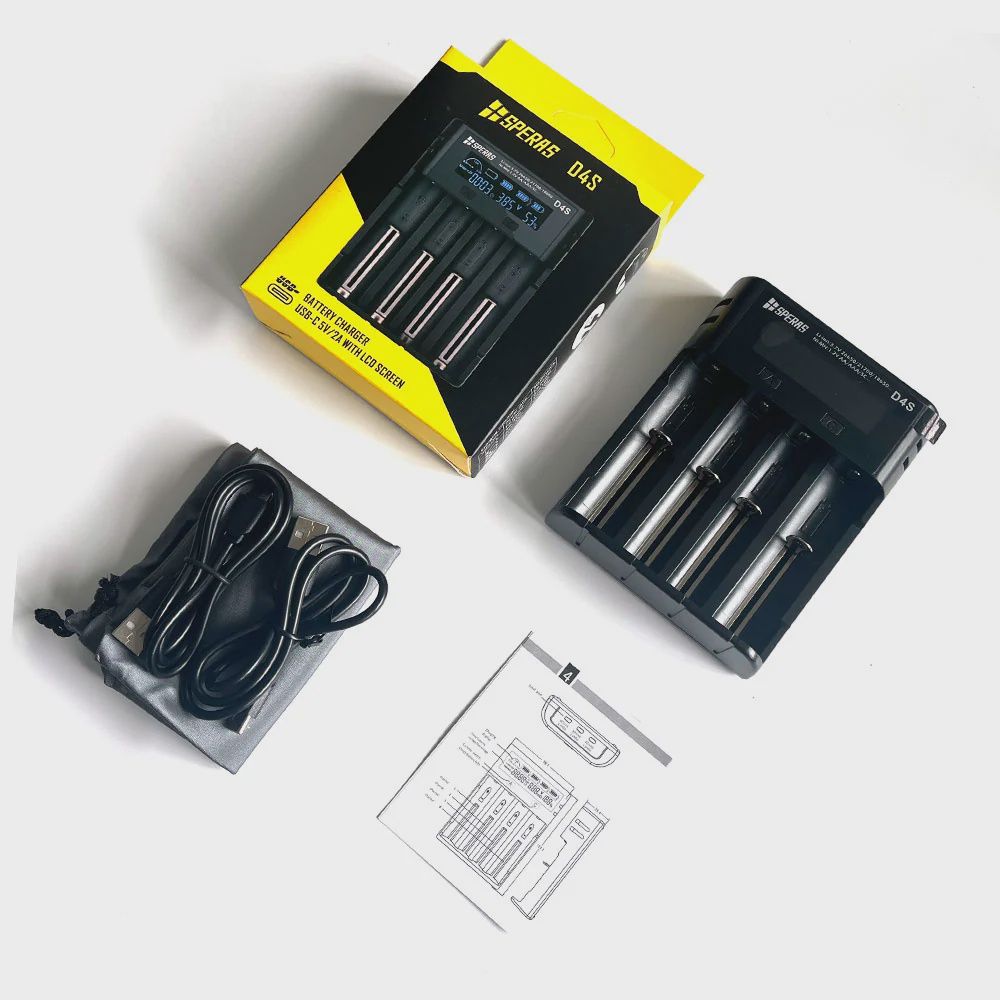 D4S LCD Charger 21700 Charger