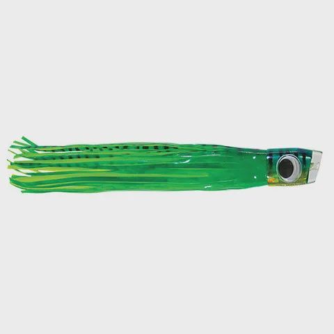 Black Magic Green Meanie Game Lure Single Rigged