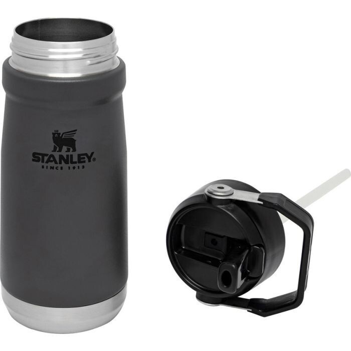 The Ice Flow Flip Straw Bottle Grey #STA9991002