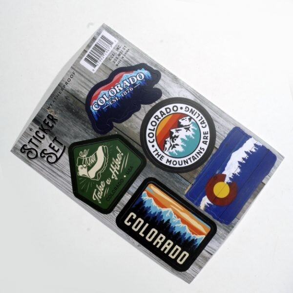 Stickers – Set of 5 – Colorful CO – 1967C