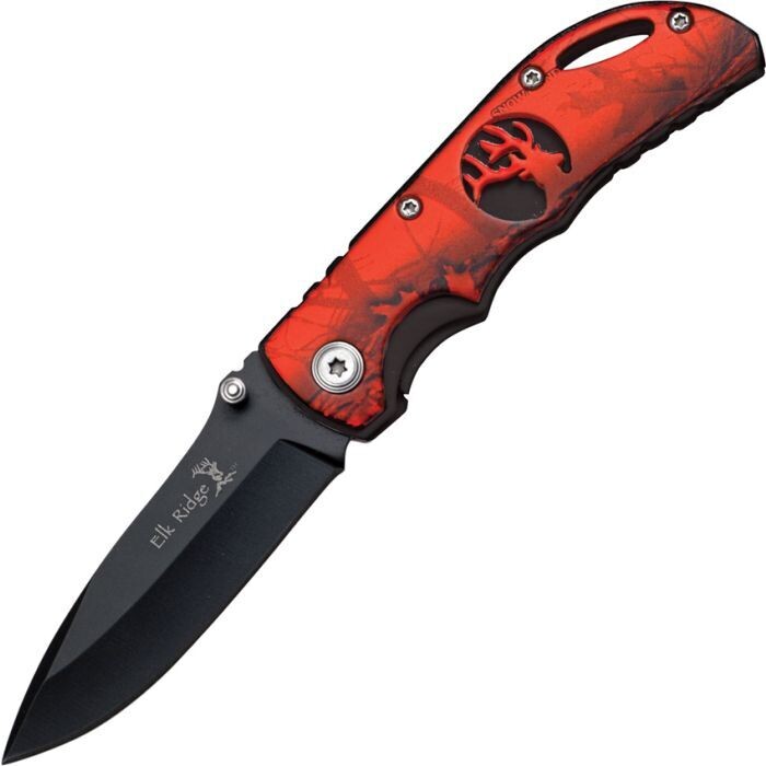 Elk Ridge Linerlock Red Camo ER134RCB