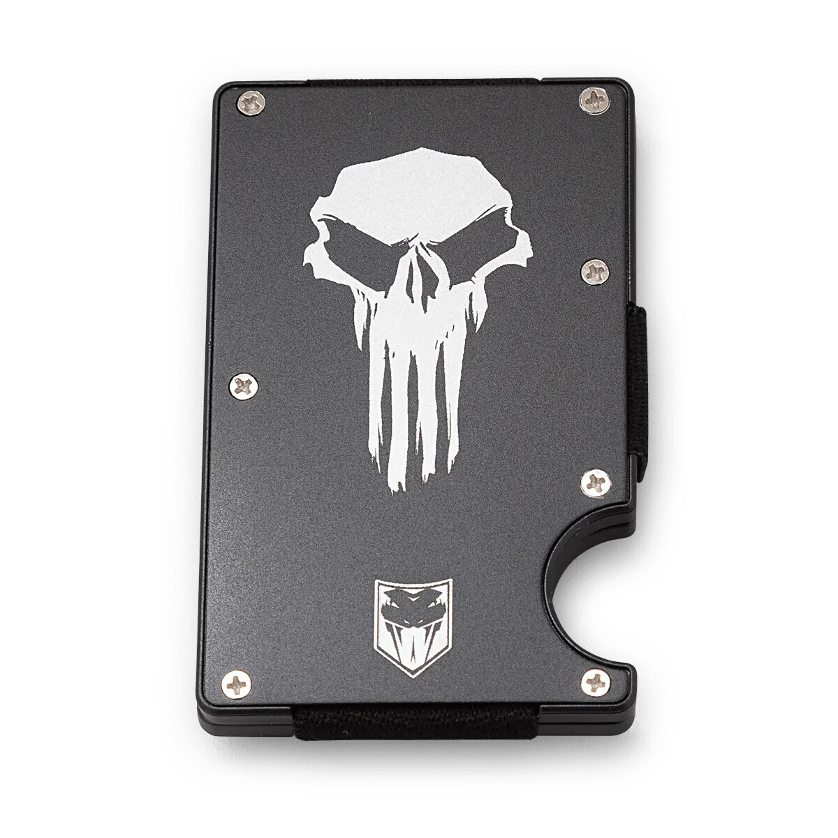 Cobra Tec Aluminum RFID Wallet, Style: Punisher