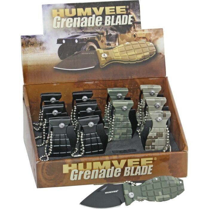Humvee 12 Pack Mini Grenade Knives #HMV00001