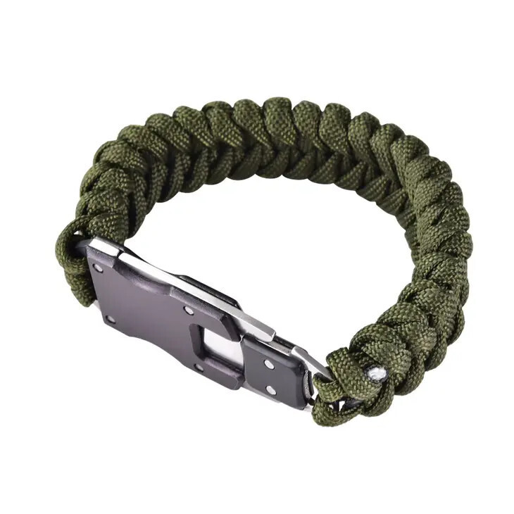 Mad Man Army Green Paracord Survival Bracelet