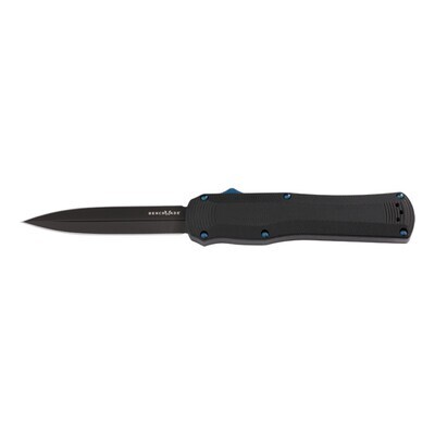 Benchmade 3400BK Autocrat AUTO OTF Knife 3.71" Black S30V Double Edge Dagger Blade, Black G10 Handles