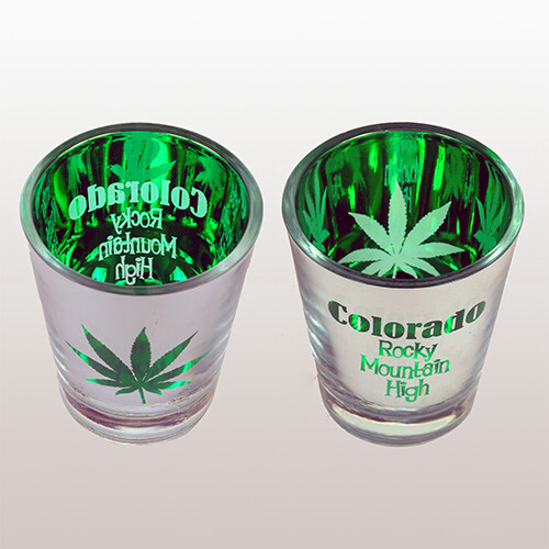 Shot Glasses – Pot – Metallic – Colorado – 1709P