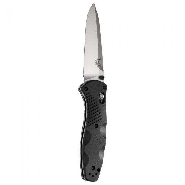 Benchmade Barrage AXIS-Assisted Folding Knife 3.6" Satin Plain Blade, Black Valox Handles - 580