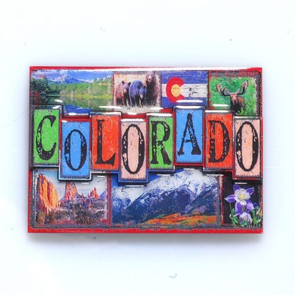 Magnet – Epoxy Grunge Letters CO – 1128C