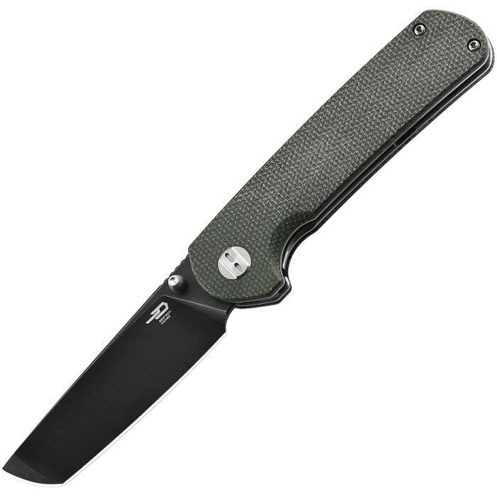 Bestech Knives Sledgehammer Green Micarta (3" Black Stonewash)