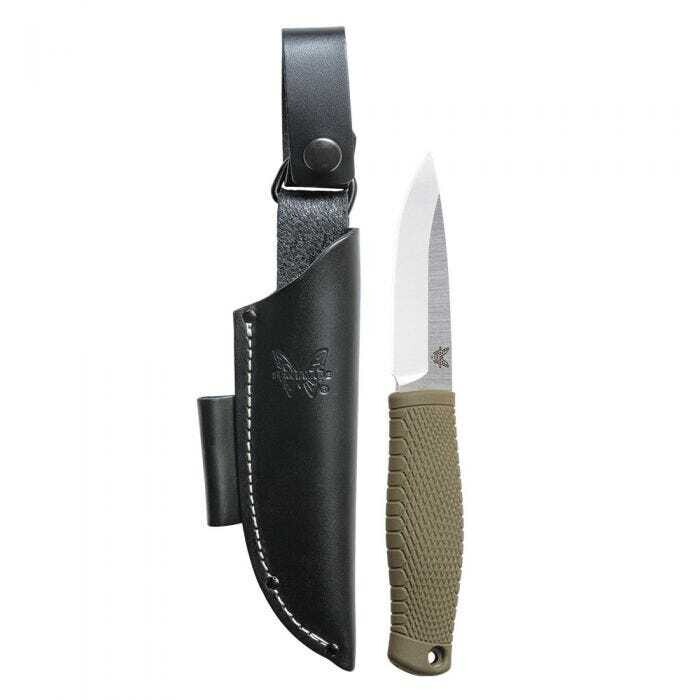 Benchmade 200 Puukko Fixed Blade Knife Ranger Green (3.75" Satin CPM-3V)