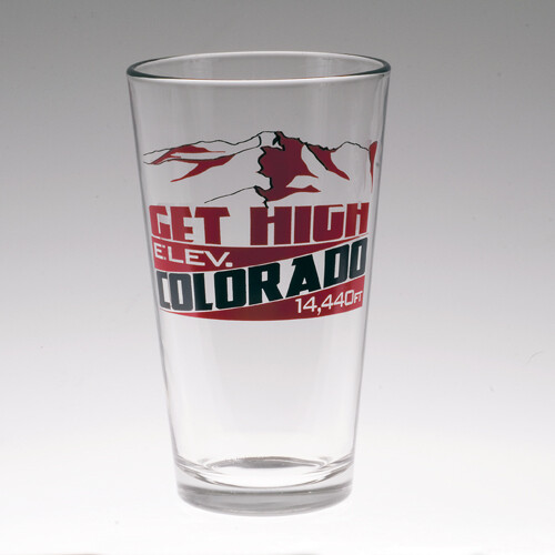 Pint Glass – Get High – Colorado – 1207C