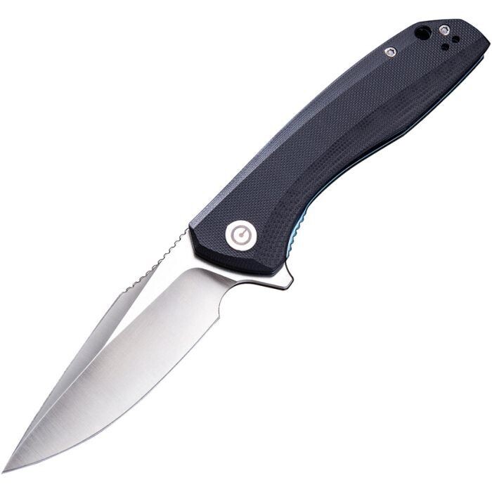 CIVIVI Baklash Flipper Liner Lock Knife Black G-10 (3.5" Satin) C801C