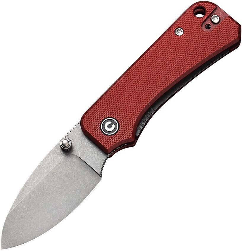 CIVIVI Baby Banter Liner Lock Knife Burgundy G-10 (2.4” Stonewash)