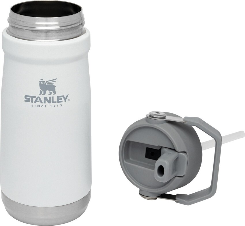The Ice Flow Flip Straw Bottle White #STA9991001