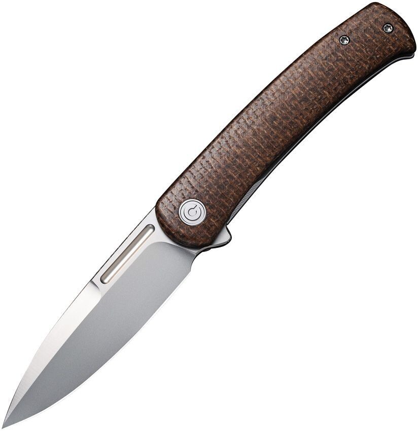 CIVIVI Cetos Frame Lock Knife Coarse Brown Micarta (3.48" BB) C21025B-1