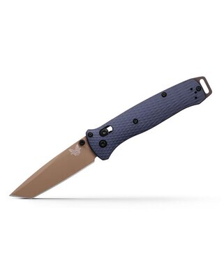 Benchmade Bailout AXIS Lock Knife Crater Blue Aluminum (3.4" FDE) 537FE-02