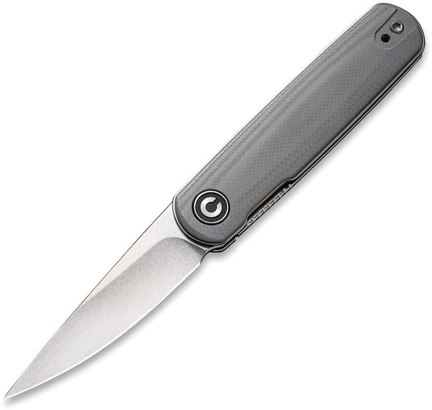 CIVIVI Lundquist Lumi Liner Lock Knife Gray G-10 (2.6" Stonewash)