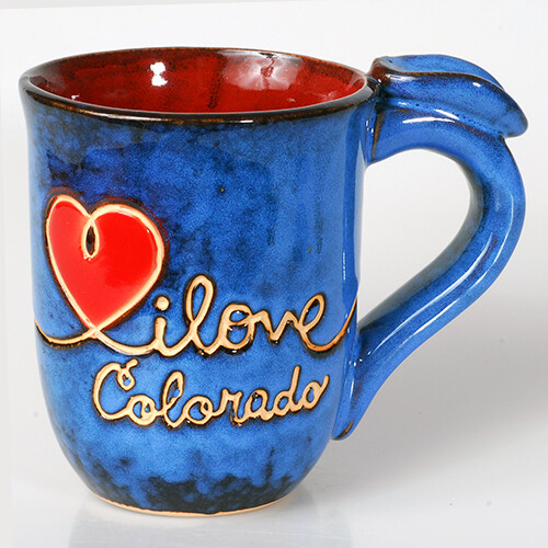 Mug – Pottery – I Love CO – 1481C
