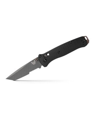 Benchmade Bailout AXIS Lock Knife Black Aluminum (3.4" Gray Serr) 537SGY-03
