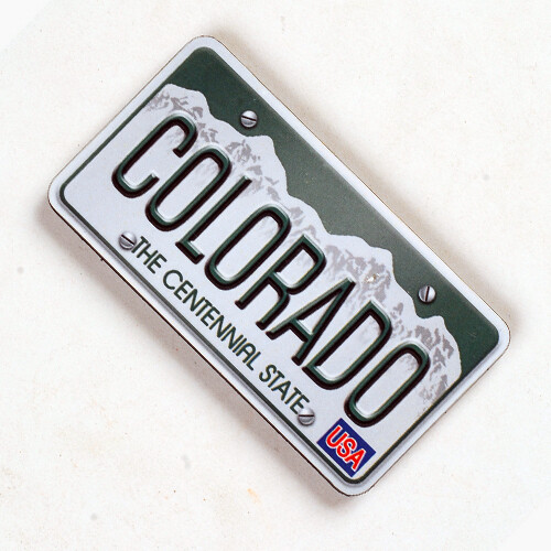 Magnet – Wood License Plate – Colorado – 1111CO