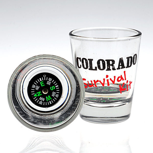 Shot Glasses – Compass – Colorado – 1746C