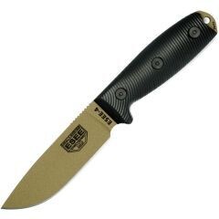 ESEE Knives ESEE-4PDE-001 Fixed Blade Knife Black 3D G-10 (4.5" Dark Earth)