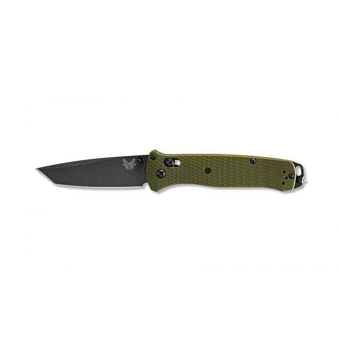 Benchmade Bailout AXIS Lock Knife Green Aluminum (3.4" Gray M4) 537GY-1