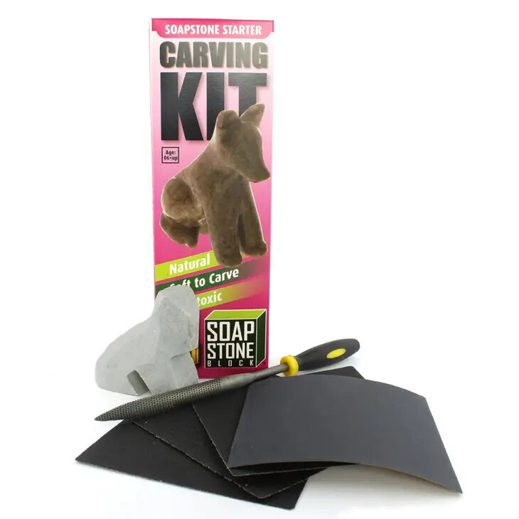 Soapstone Carving Kit - Dog