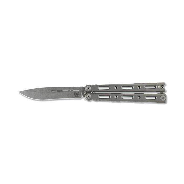Benchmade 85 Bali-Song Butterfly Knife Integral Titanium (4.4" Stonewash)