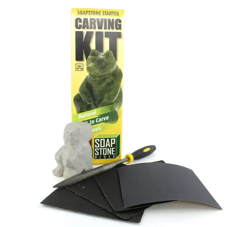 Soapstone Carving Kit - Bear