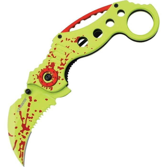 Z-Hunter Karambit A/O Linerlock Yellow ZB051GR