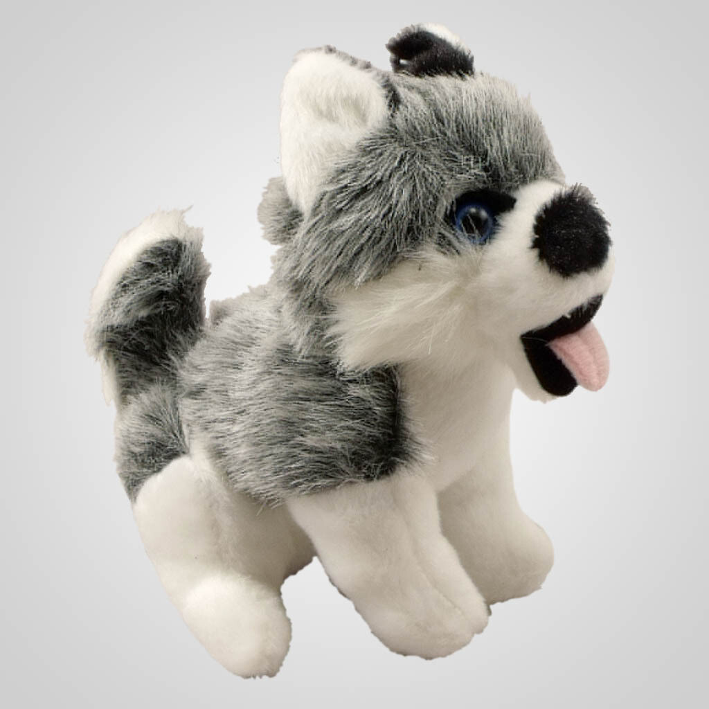 Plush Sitting Husky 61017
