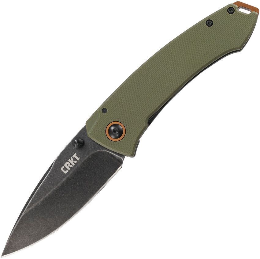 CRKT Burnley Tuna Frame Lock Knife Green G-10 (3.25" Black) 2520
