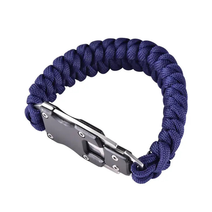 Mad Man Blue Paracord Survival Bracelet