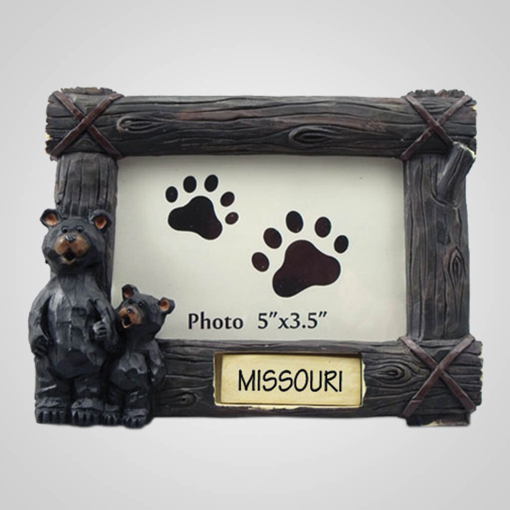Logs &amp; Bears Plaque Photo Frame #19054PP