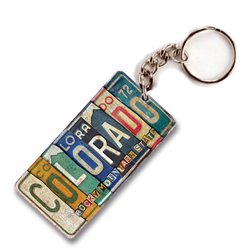 Keychain – License Plate Art – Colorado – 1390C