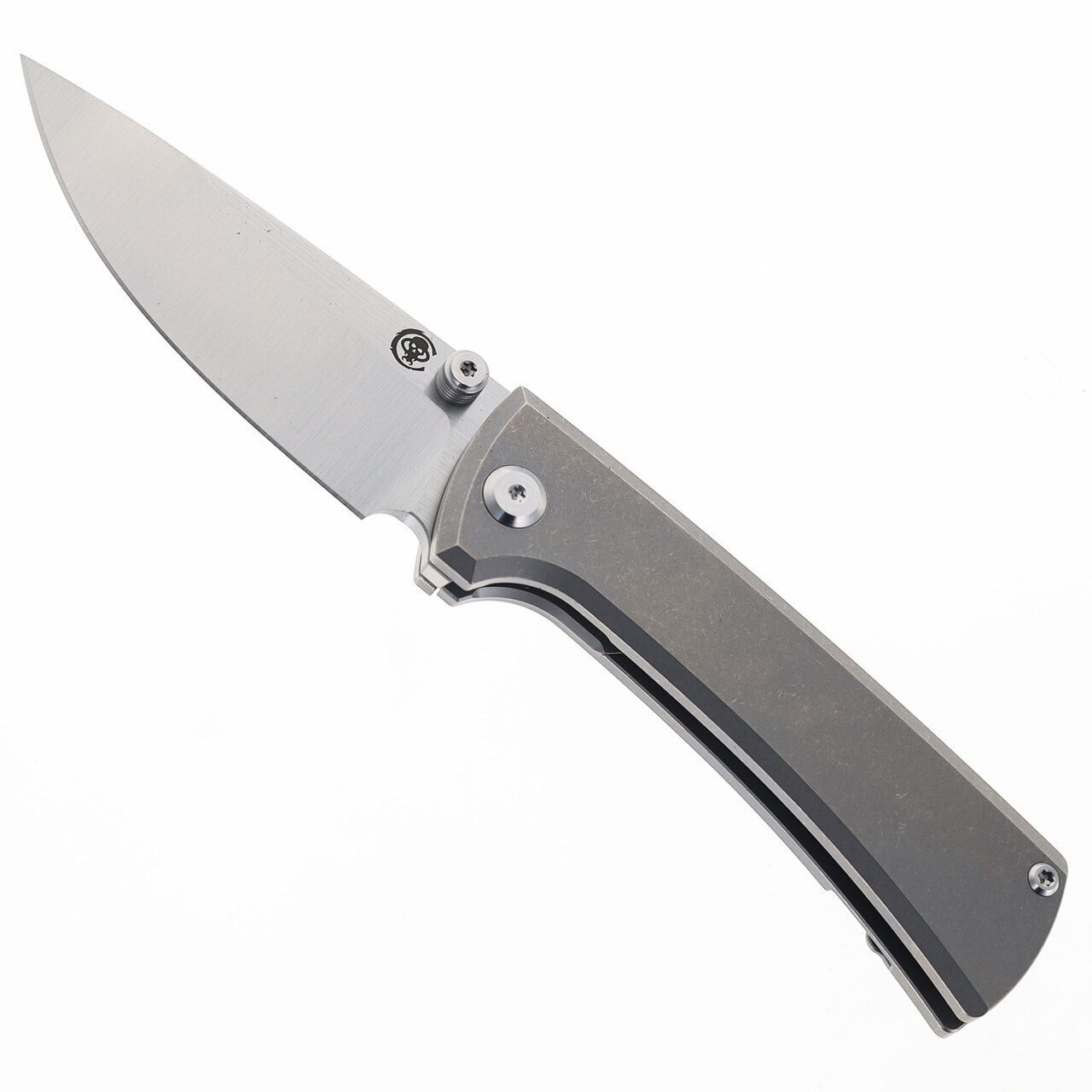Chavez Knives RCK9 Pocket Knife Drop Point Titanium Handle M390 Blade Steel RCK9/DP/SWTI/BF