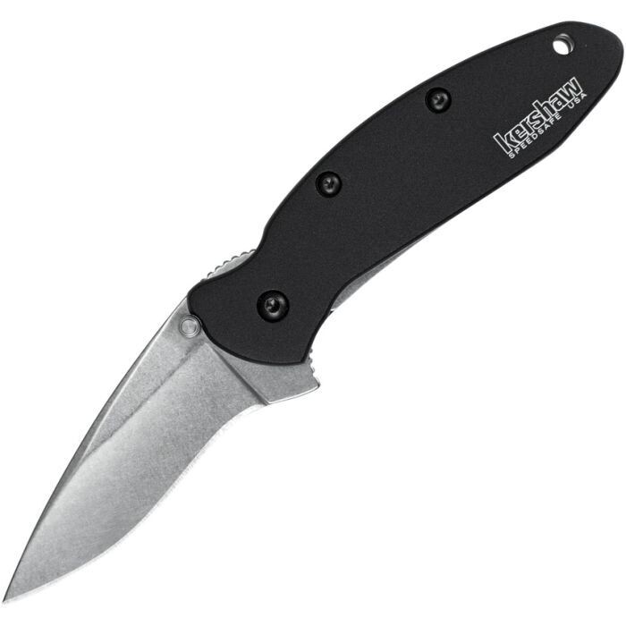 Kershaw Scallion Assisted Opening Knife Black (2.25" Stonewash) 1620SWBLK