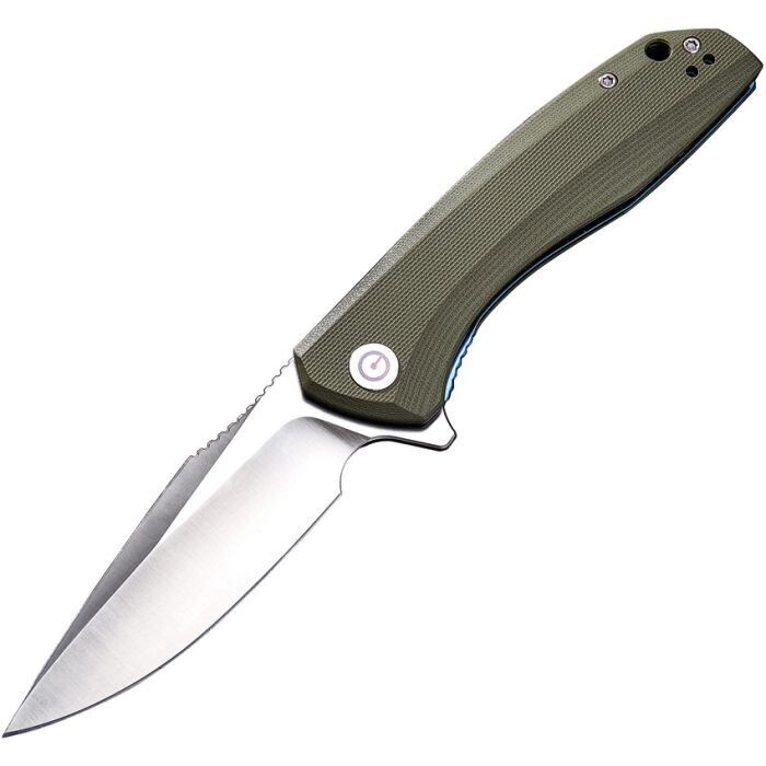 CIVIVI Baklash Flipper Liner Lock Knife OD Green G-10 (3.5" Satin) C801A