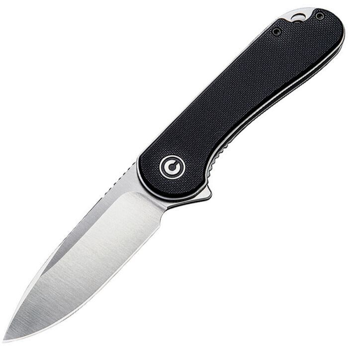 CIVIVI Elementum Liner Lock Knife Black G-10 (2.9" Satin D2) C907A
