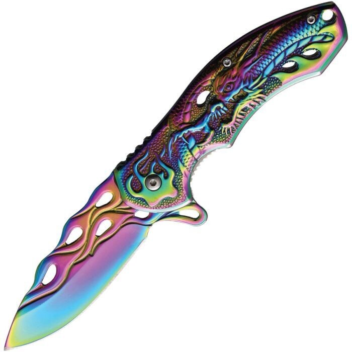 S-Tec Dragon Rainbow Linerlock A/O